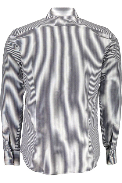 La Martina Blue Cotton Men Shirt