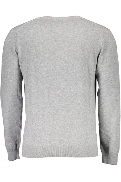 Harmont & Blaine Gray Wool Men Sweater