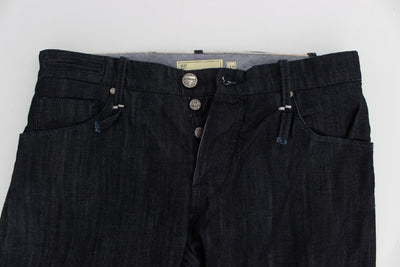 Acht Blue Cotton Regular Straight Fit Jeans