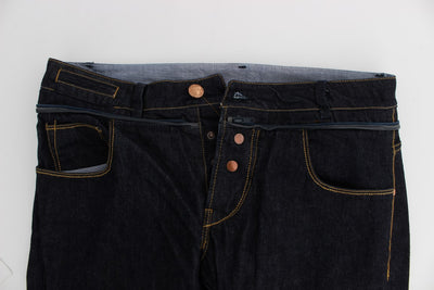 Acht Blue Cotton Regular Straight Fit Jeans