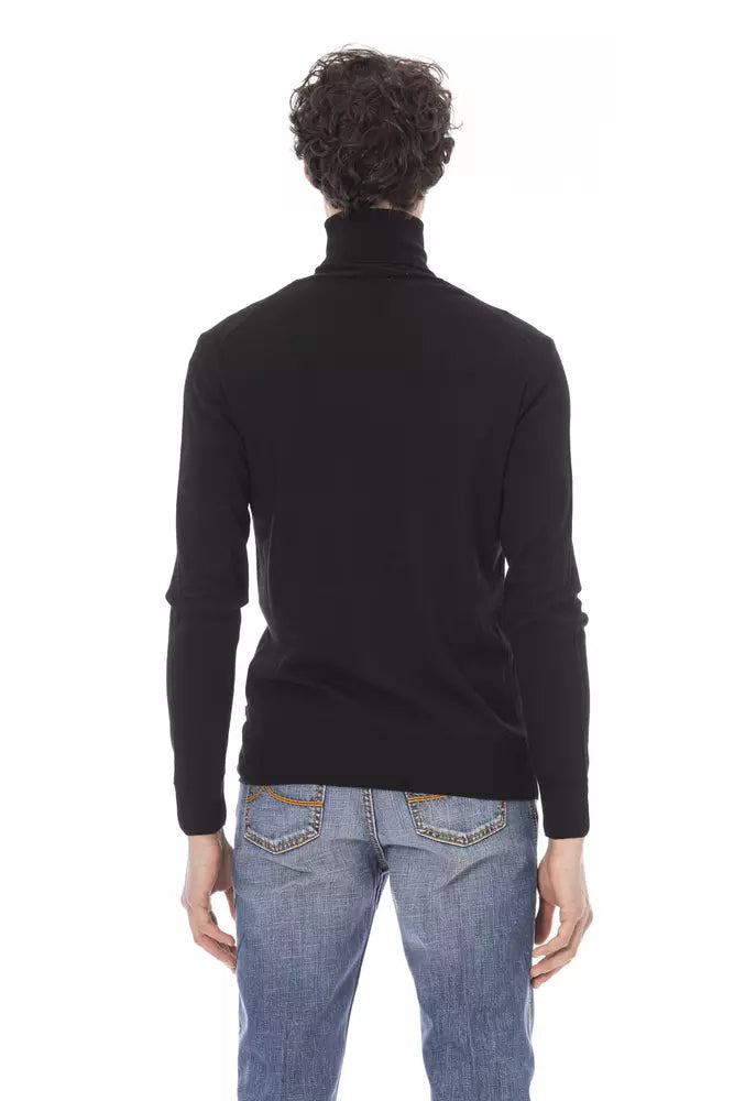 Baldinini Trend Black Fabric Men Sweater