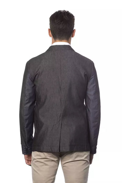 Verri Gray Cotton Men Blazer