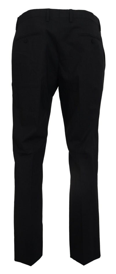 Dolce & Gabbana Gray Wool Stretch Dress Formal Slim Fit Pant