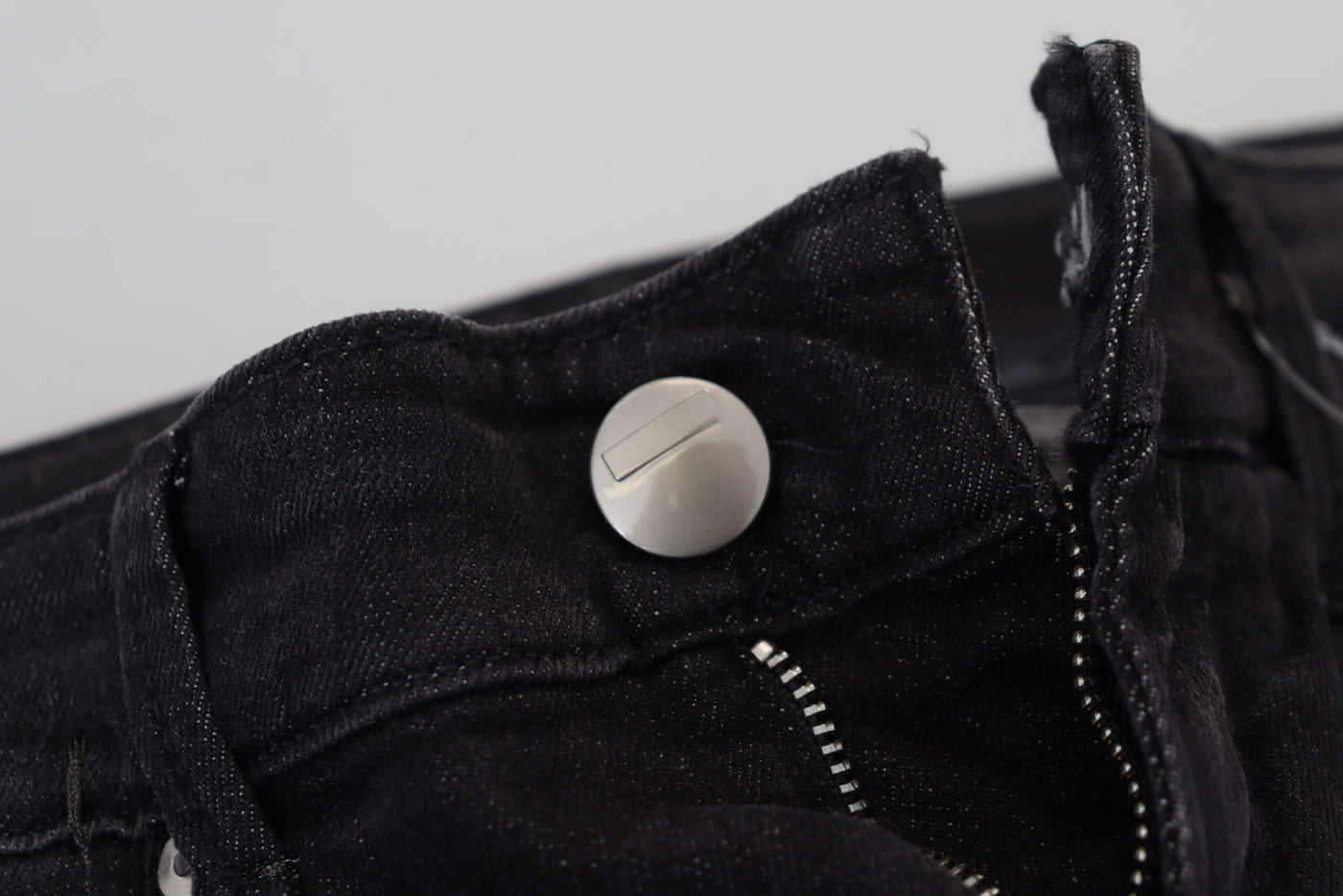 Acht Black Cotton Low Waist Slim Fit Women Casual Denim Jeans