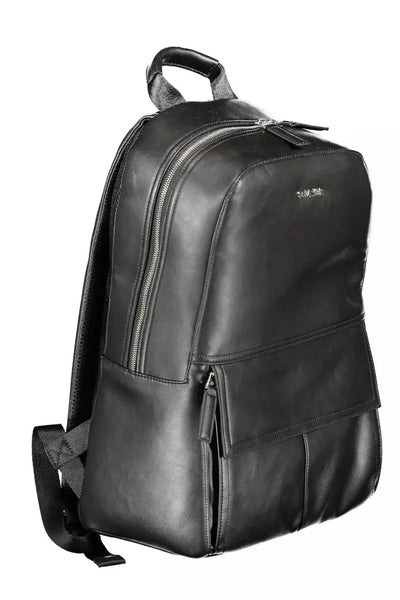 Calvin Klein Black Polyester Men Backpack