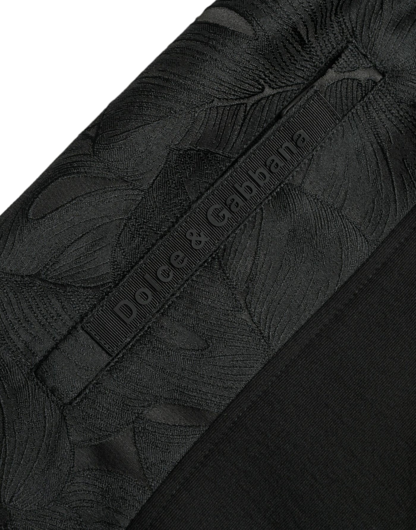 Dolce & Gabbana Elegant Black Leopard Jogger Pants