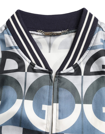 Dolce & Gabbana Multicolor Silk Bomber Jacket - Classic Elegance