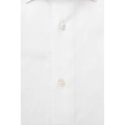 Bagutta White Cotton Men's Dress Shirt