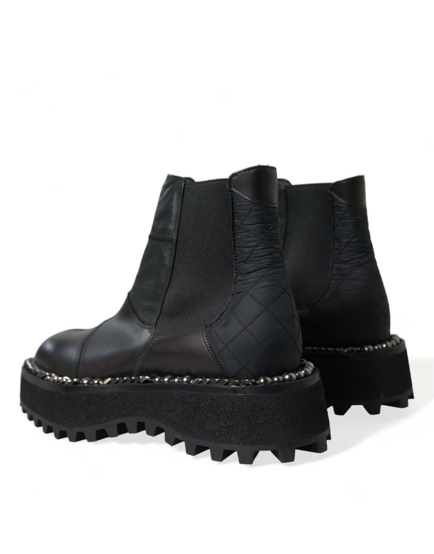 Dolce & Gabbana Elegant Black Chelsea Slip-On Boots