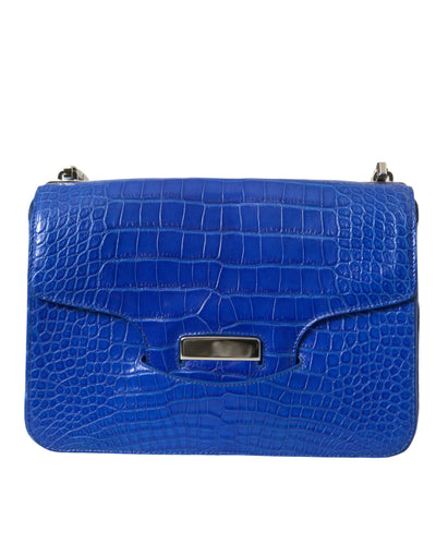 Balenciaga Blue Exotic Leather Neo Classic Small Shoulder Bag