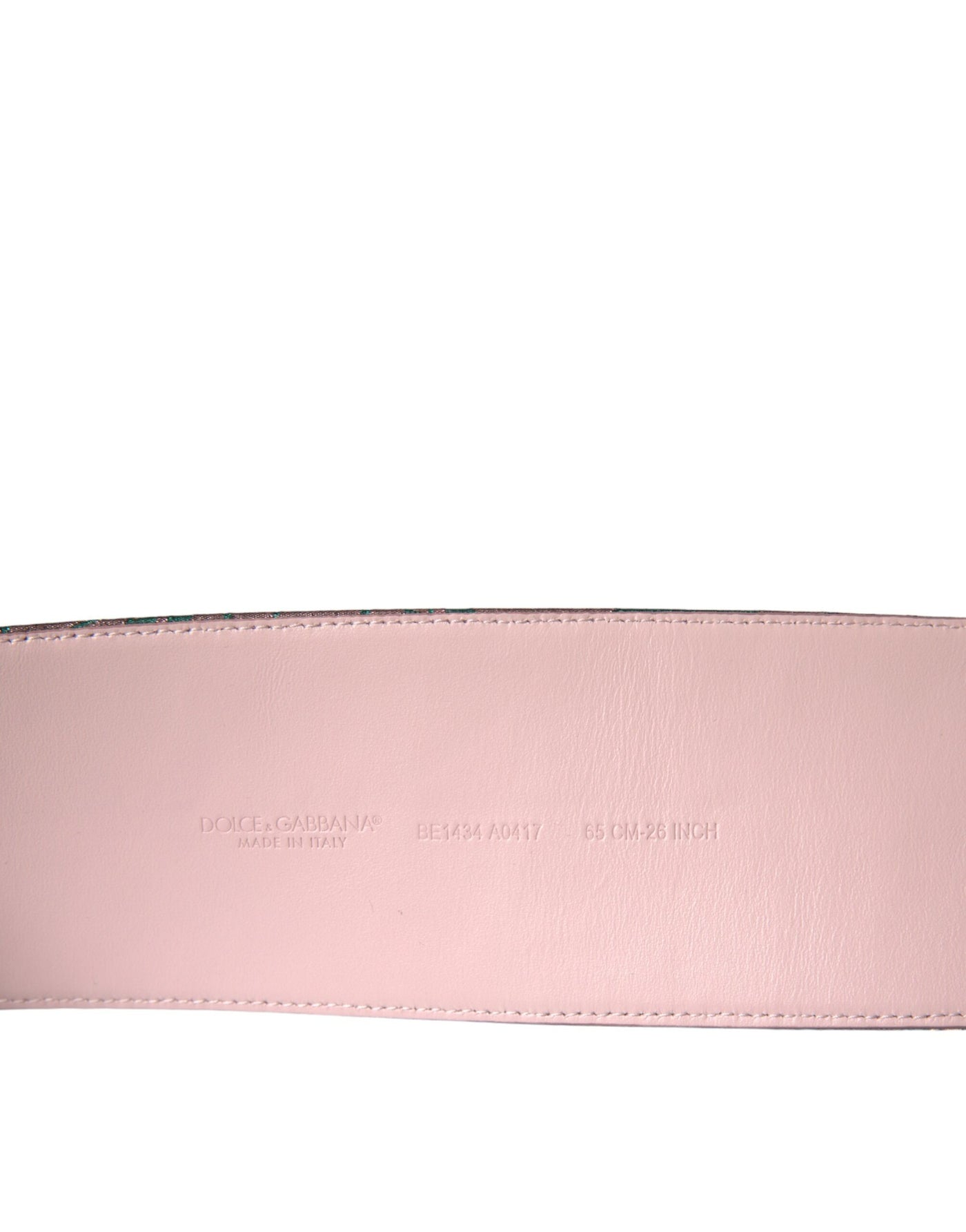 Dolce & Gabbana Multicolor Floral Jacquard Lurex Gold Buckle Belt