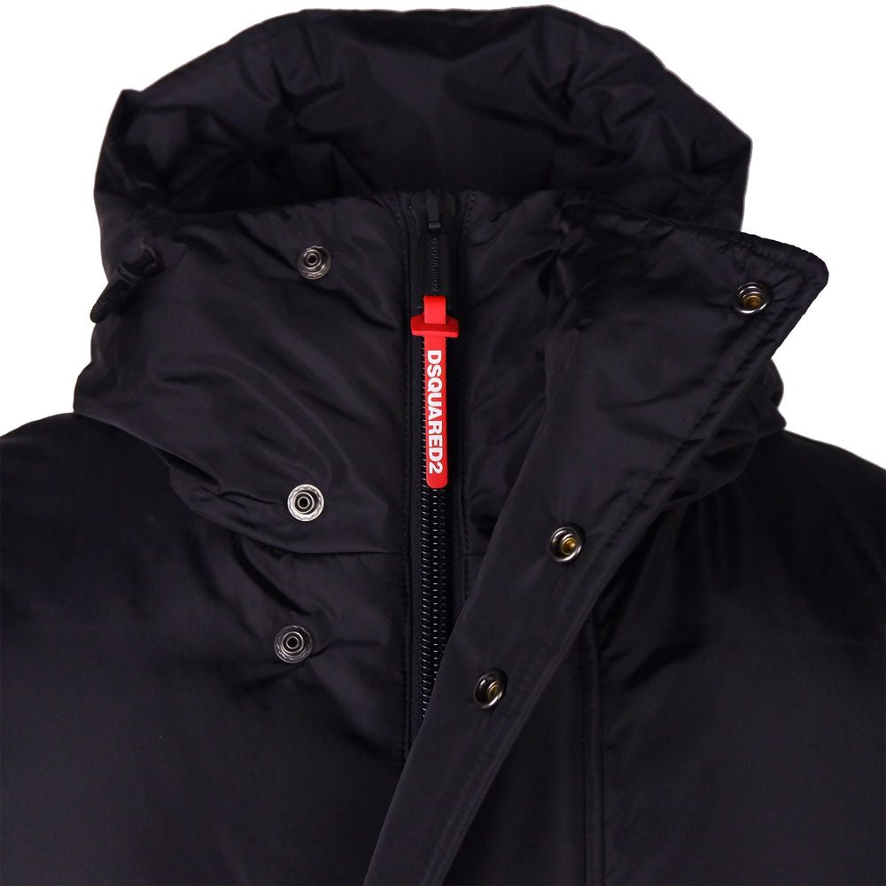 Dsquared² Black Nylon Men Down Jacket
