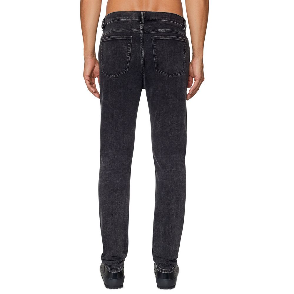 Diesel Black Cotton Men Jean