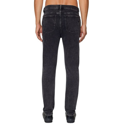Diesel Black Cotton Men Jean