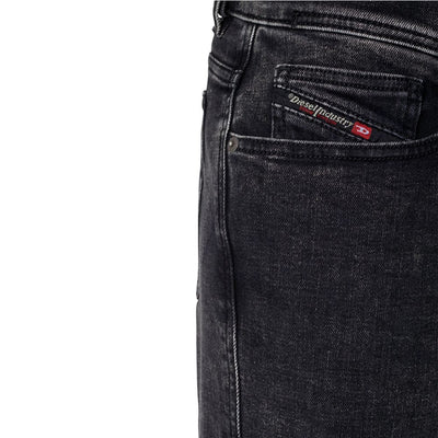 Diesel Black Cotton Men Jean
