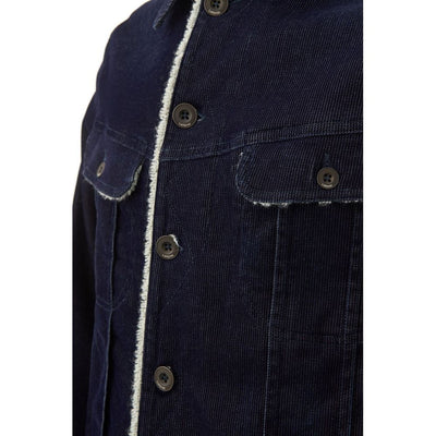 Lardini Blue Cotton Denim Jacket