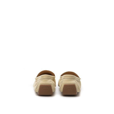 Bally Beige Leather Moccassin