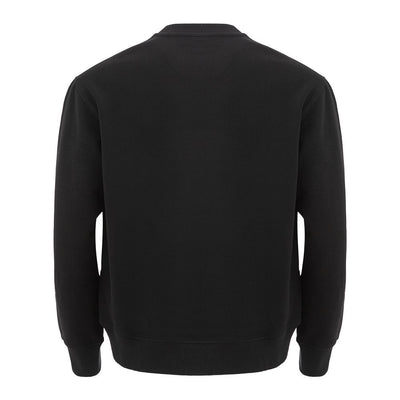 Versace Jeans Sleek Black Cotton Sweater for Men