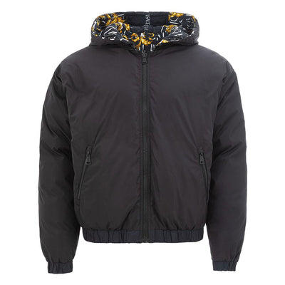 Versace Jeans Sleek Black Versace Polyamide Jacket