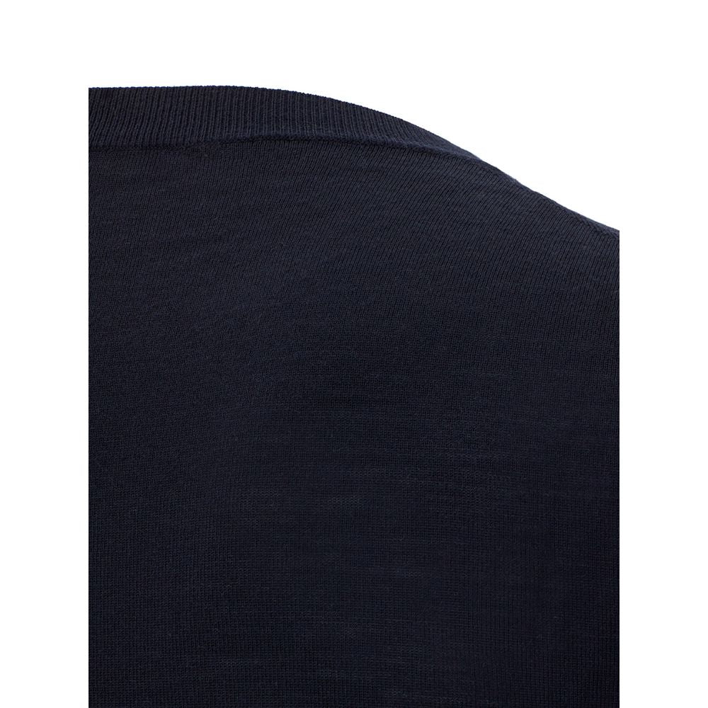 Valentino Elegant Wool Blue Sweater for Men