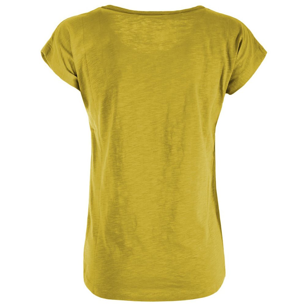 Yes Zee Sunny Cotton Crew-Neck Tee with Logo