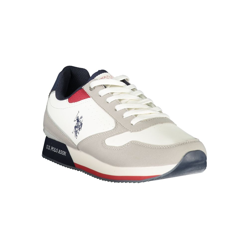 U.S. POLO ASSN. Sleek White Sneakers with Contrast Detailing