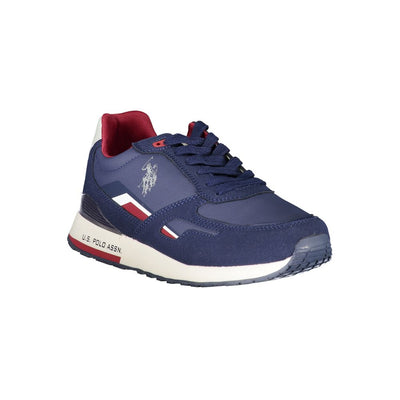 U.S. POLO ASSN. Sleek Blue Sneakers with Dynamic Contrast Details