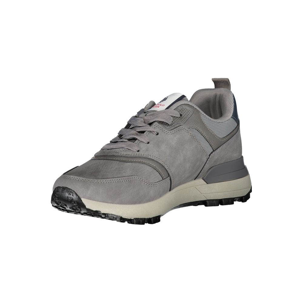 U.S. POLO ASSN. Gray Polyester Sneaker