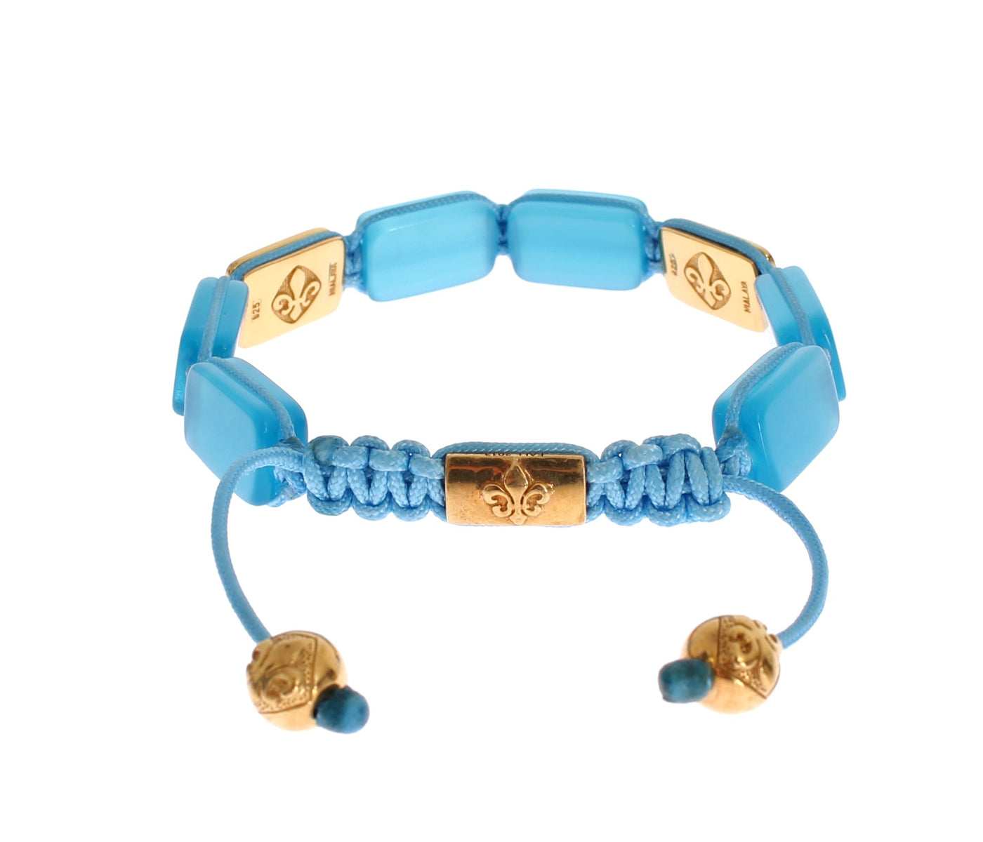 Nialaya CZ Opal 18K Gold 925 Bracelet