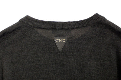 Costume National Gray crewneck pullover sweater
