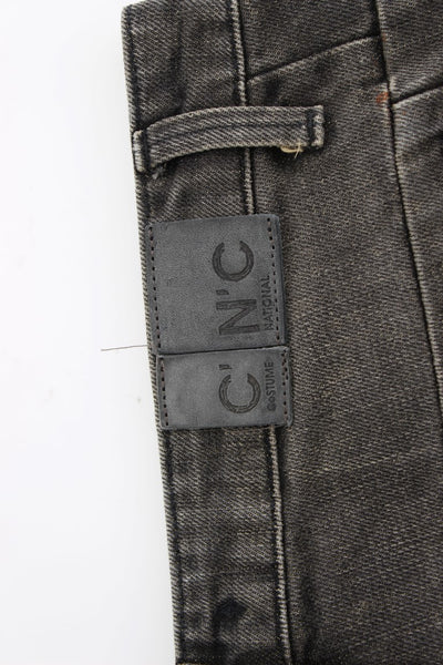 Costume National Gray distressed jeans