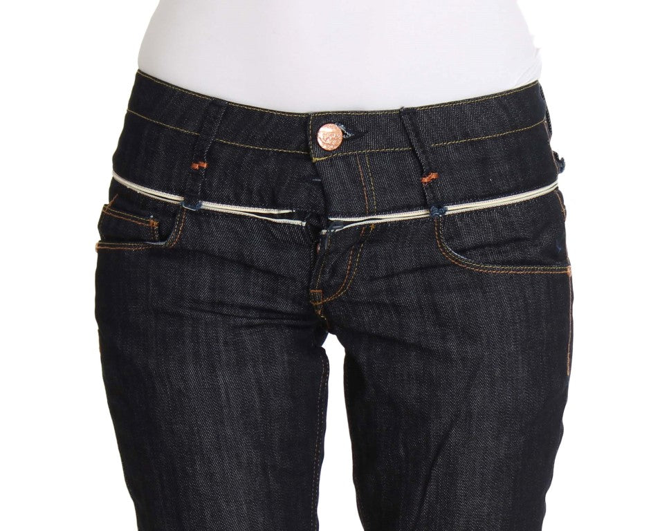 Acht Elegant Straight Leg Dark Blue Jeans