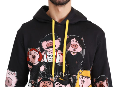 Dolce & Gabbana Black Pig of the Year Hooded Sweater