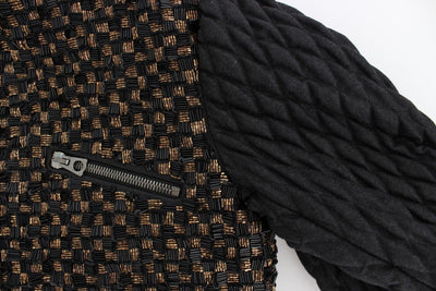Dolce & Gabbana Black Sequined Goatskin Jacket