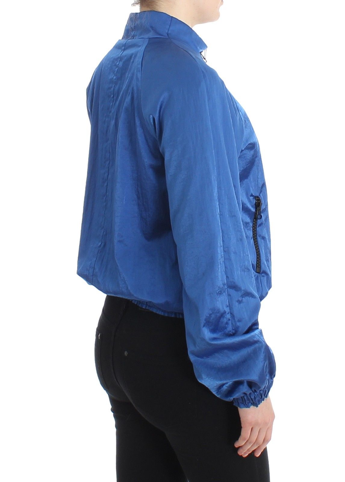 GF Ferre Blue Bomber Jacket Coat Blazer Short Nylon