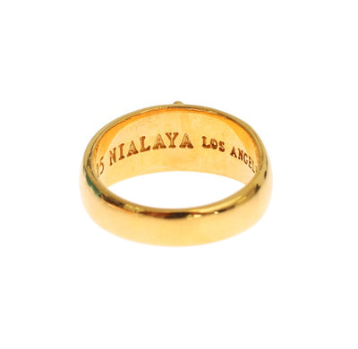 Nialaya Gold Plated 925 Silver Ring