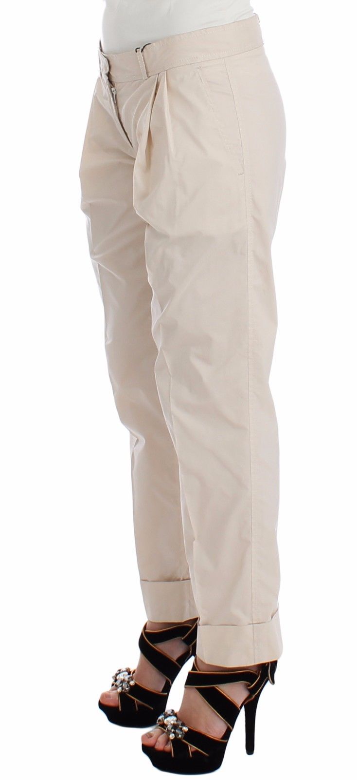 Ermanno Scervino Beige Chinos Casual Dress Pants Khakis