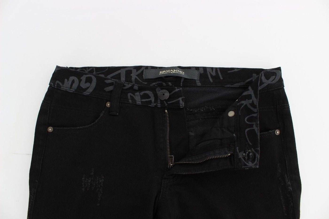 Ermanno Scervino Black Slim Jeans Denim Pants Skinny Stretch