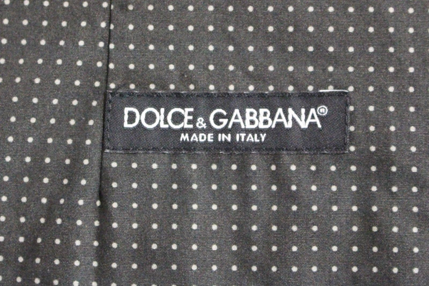 Dolce & Gabbana Gray Polka Dot Dress Vest Gilet Weste