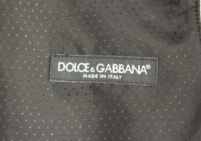 Dolce & Gabbana Gray Wool Blend Logo Vest Gilet Weste