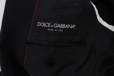 Dolce & Gabbana Blue Wool Stretch SICILIA Blazer