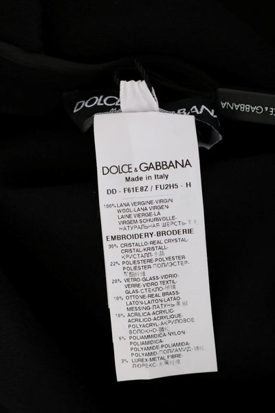 Dolce & Gabbana Black I AM A PRINCESS Crystal Shift Dress