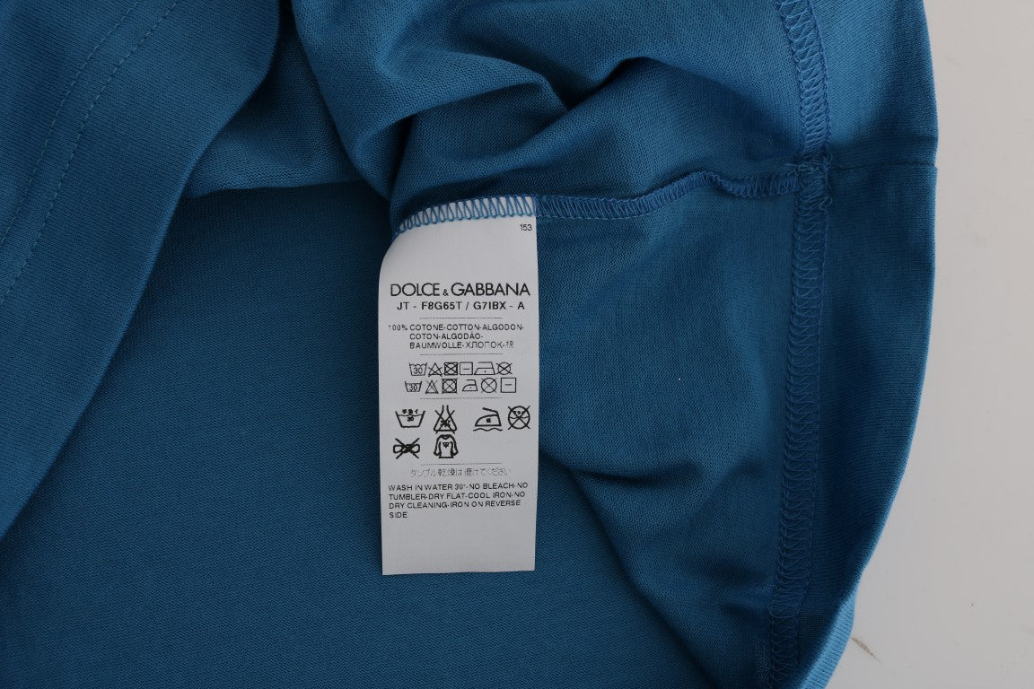 Dolce & Gabbana Blue Cotton 2017 Motive T-Shirt