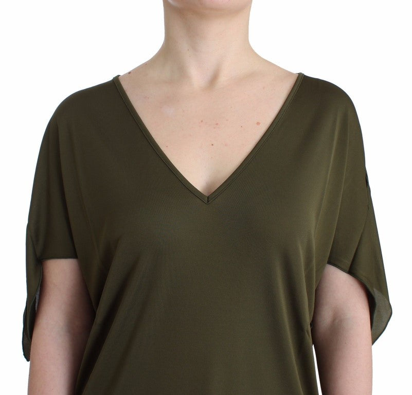 John Galliano Green shortsleeved blouse top