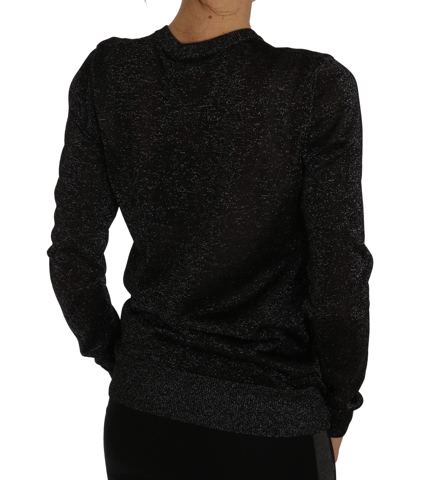 Dolce & Gabbana Black Cardigan Sweater Lightweight Top