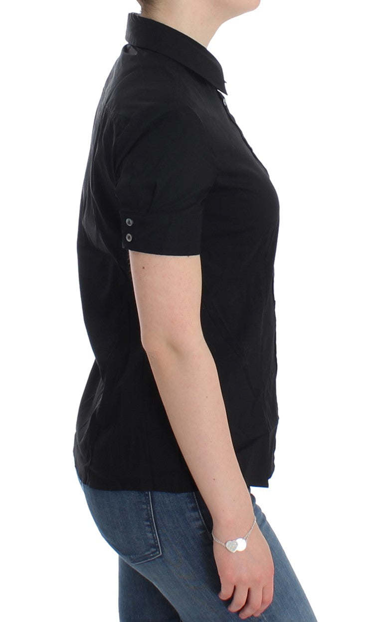 John Galliano Black cotton shirt top