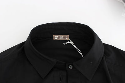 John Galliano Black cotton shirt top