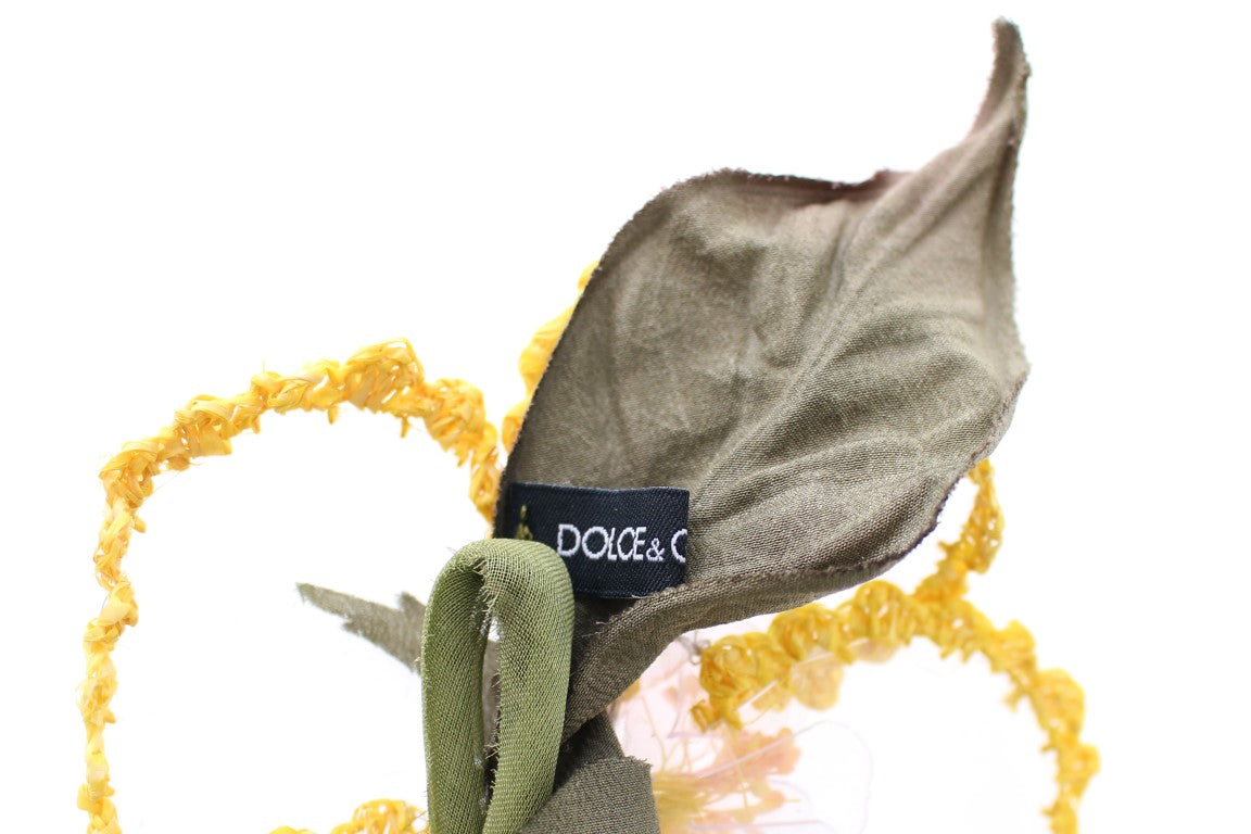 Dolce & Gabbana Floral Transparent HANDMADE Brooch