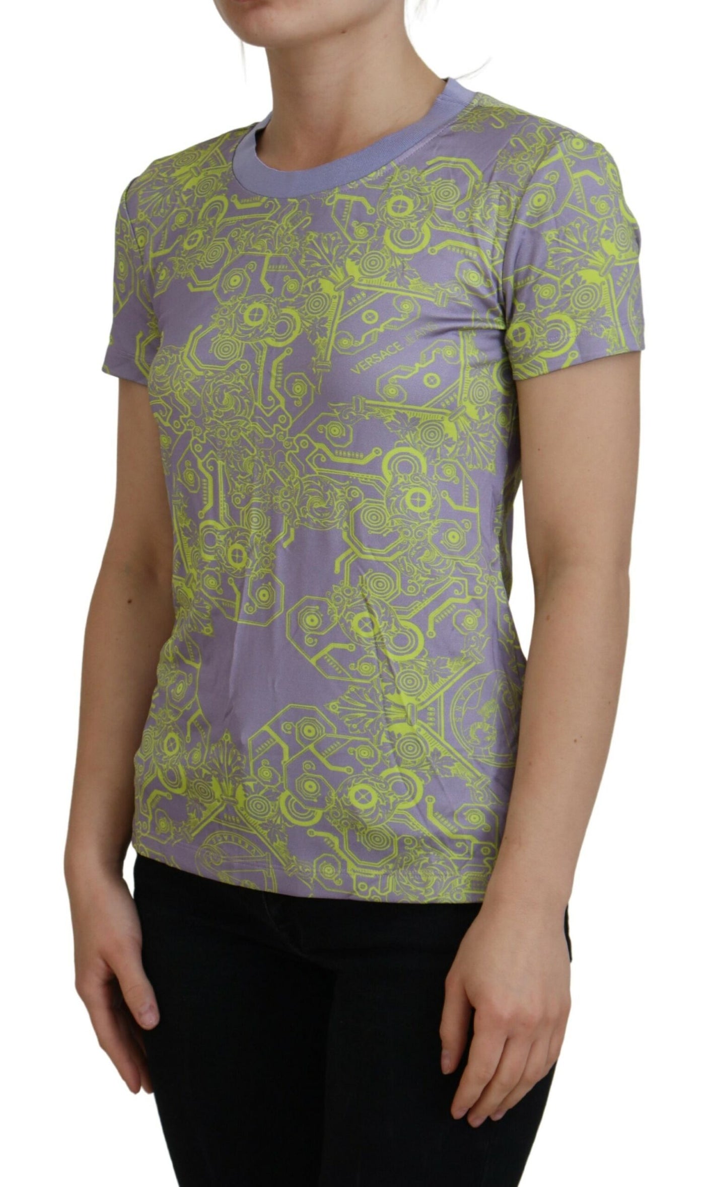 Versace Jeans Glamorous Purple Graphic Tee