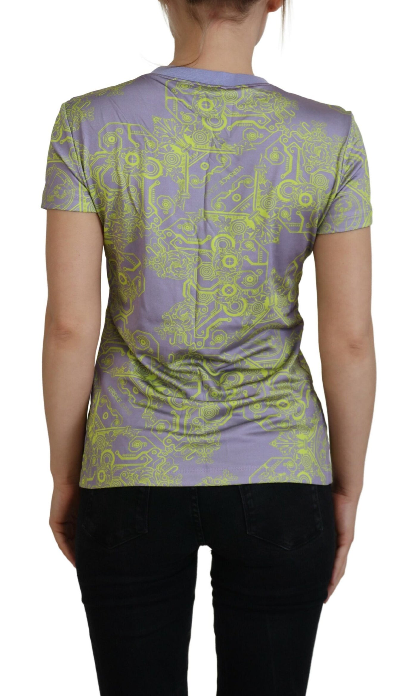 Versace Jeans Glamorous Purple Graphic Tee